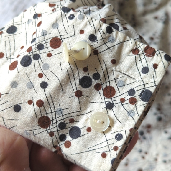 Mexx Button Up French Cuff Patterned Shirt - Picture 5 of 7